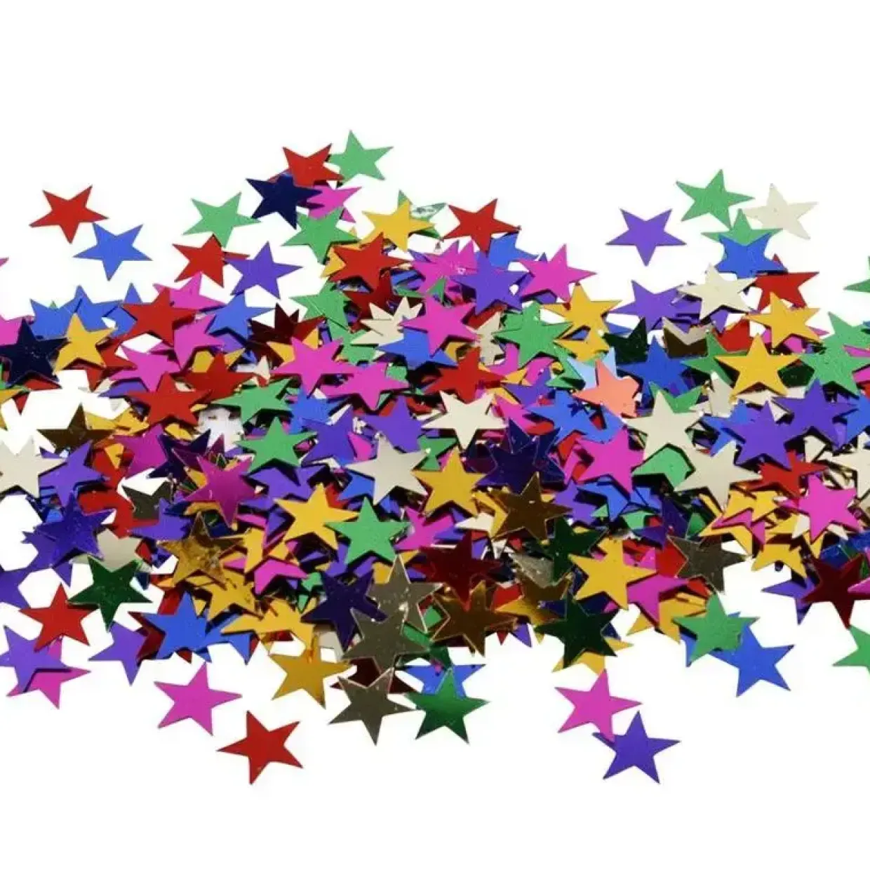 Pailetter stjerner størrelse 10 mm | 250 gram