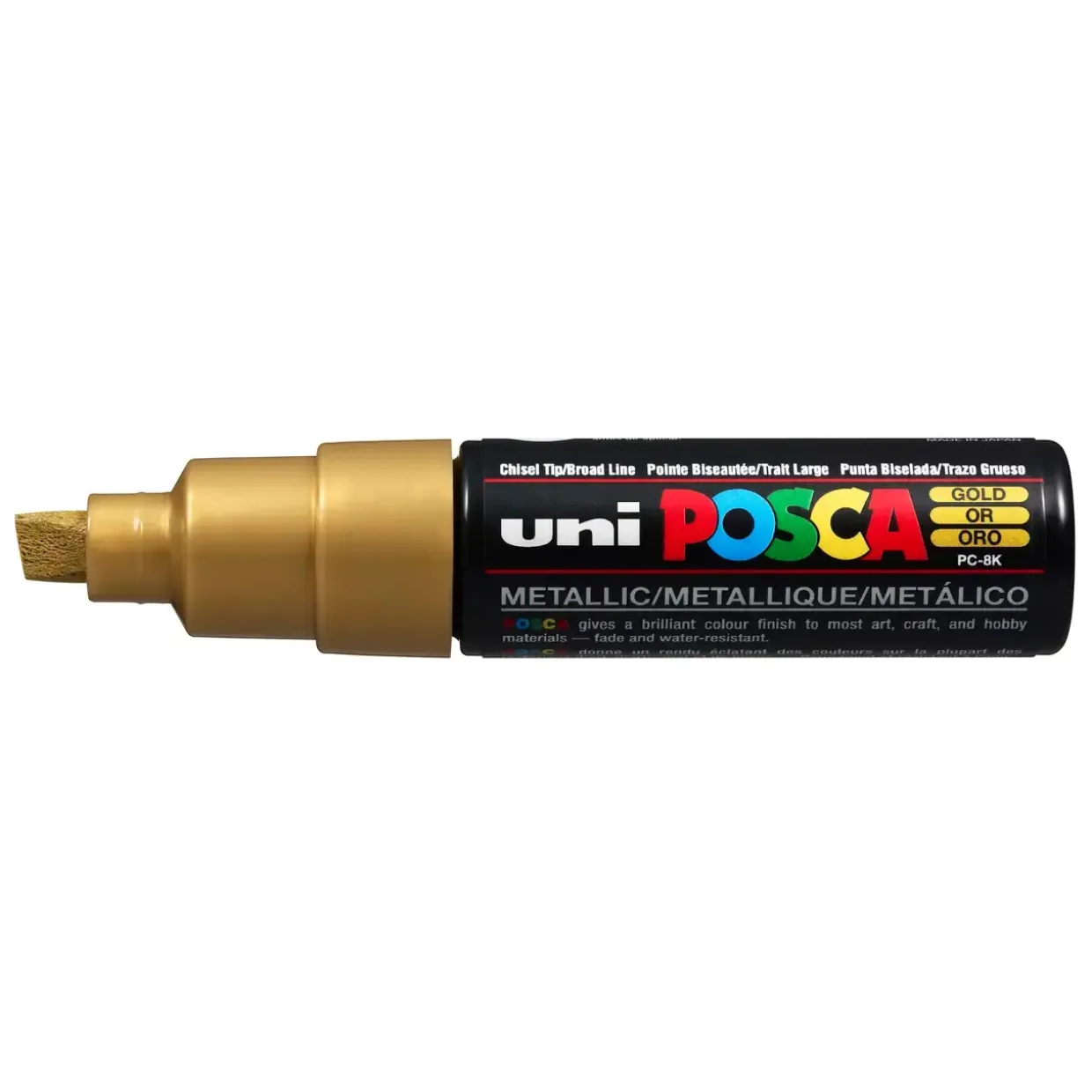 Paint marker Uni Posca PC-8K gold 8mm - 6 stk