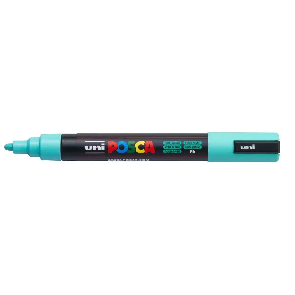 Paint marker Uni Posca PC-5M aqua green 1,8-2,5mm - 6 stk