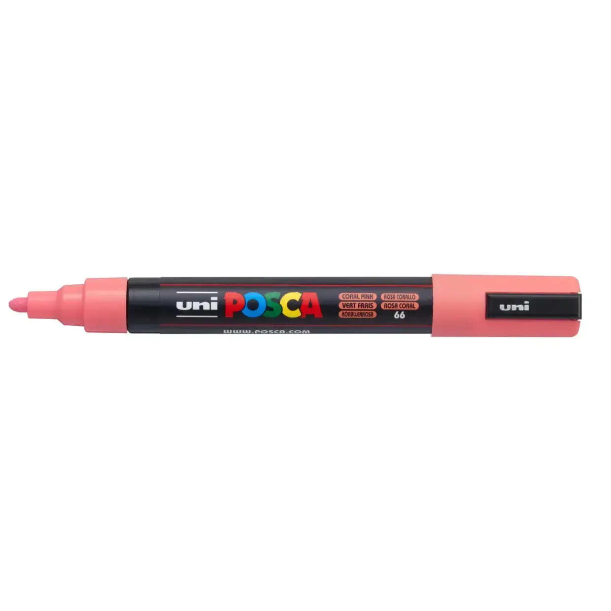 Paint marker Uni Posca PC-5M coral pink 1,8-2,5mm - 6 stk