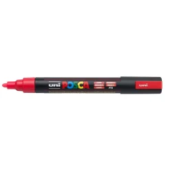 Paint marker Uni Posca PC-5M fluo red 1,8-2,5mm - 6 stk