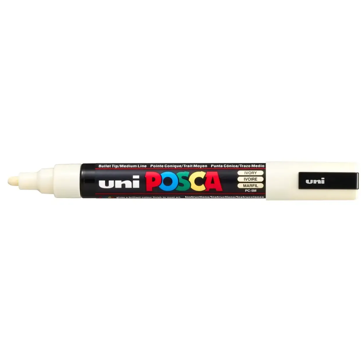 Paint marker Uni Posca PC-5M ivory 1,8-2,5mm - 6 stk