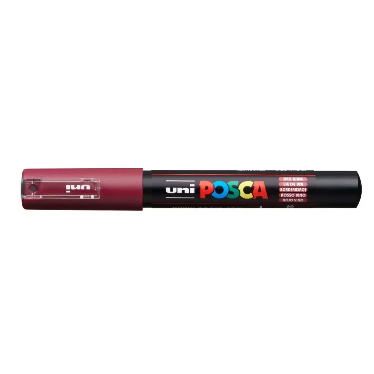 Paint marker Uni Posca PC-1M red wine 0,7mm - 6 stk