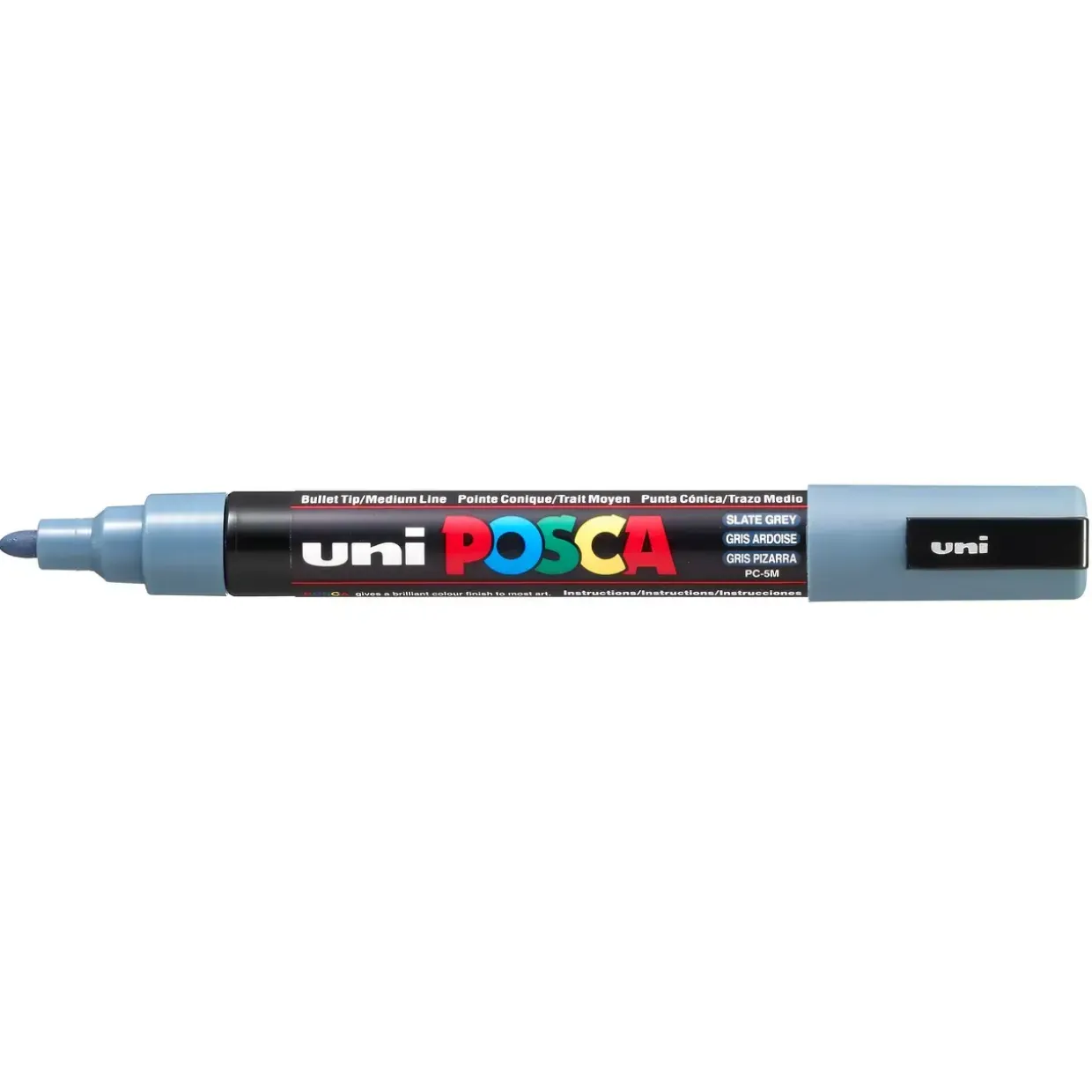 Paint marker Uni Posca PC-5M slate grey 1,8-2,5mm - 6 stk