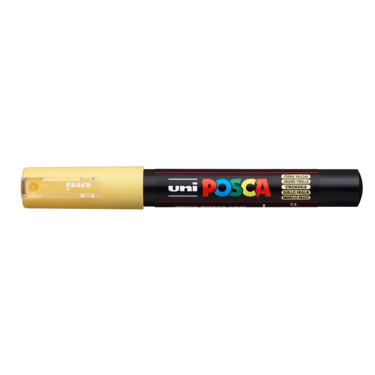 Paint marker Uni Posca PC-1M straw yellow 0,7mm - 6 stk