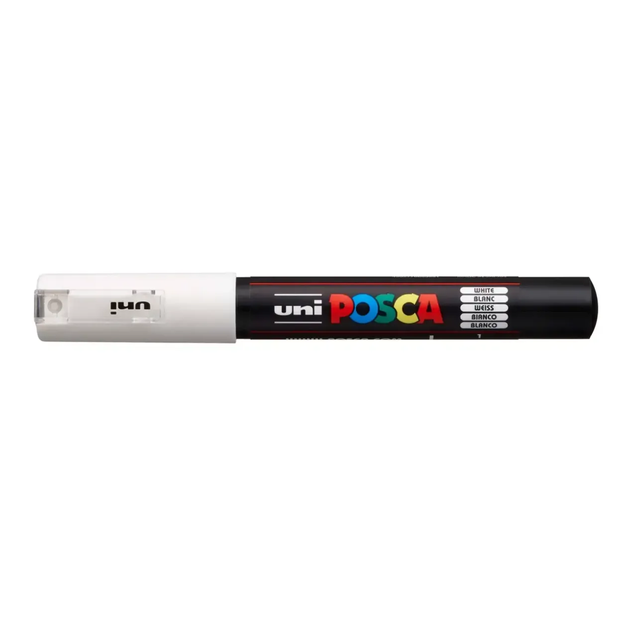 Paint marker Uni Posca PC-1M white 0,7mm - 6 stk