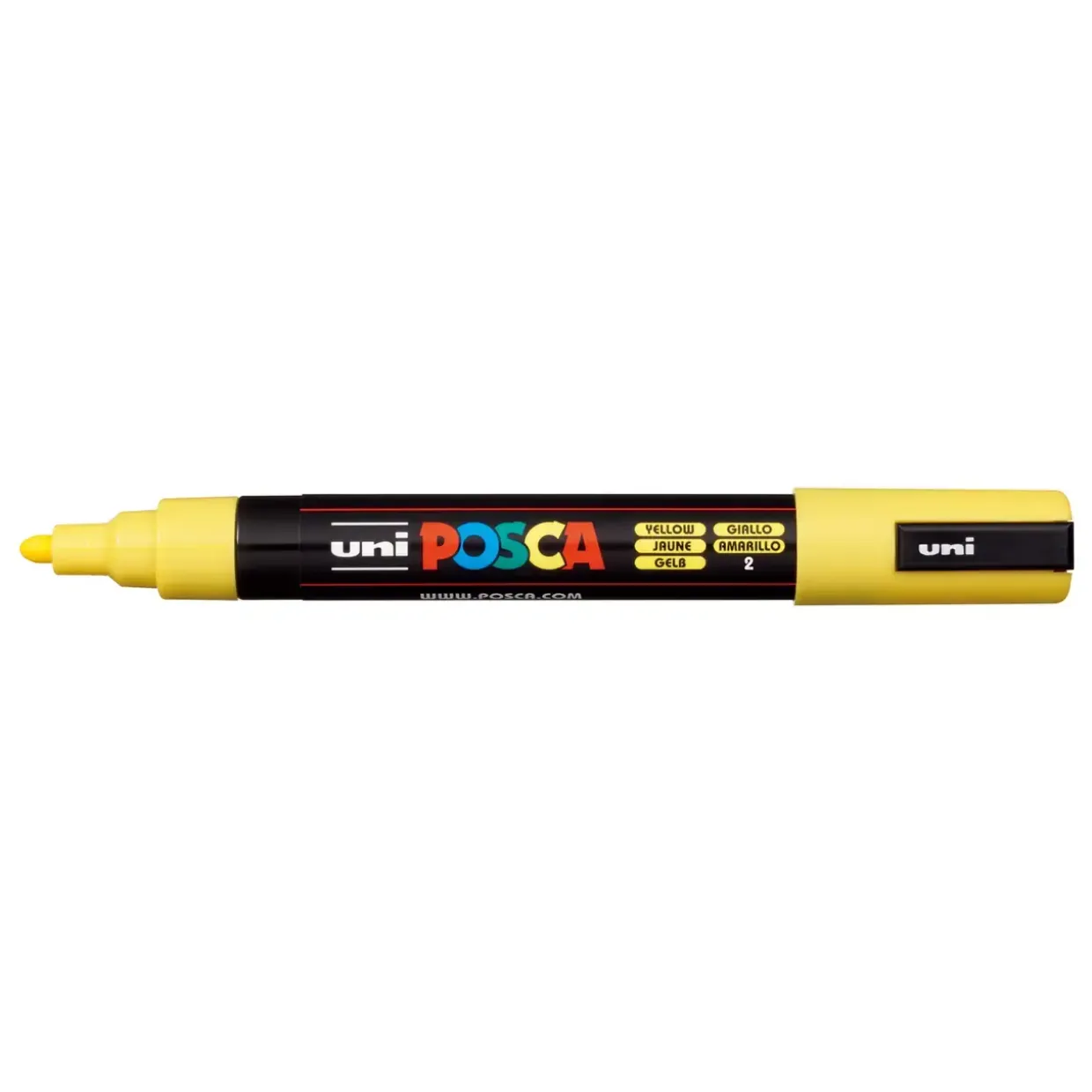 Paint marker Uni Posca PC-5M yellow 1,8-2,5mm - 6 stk