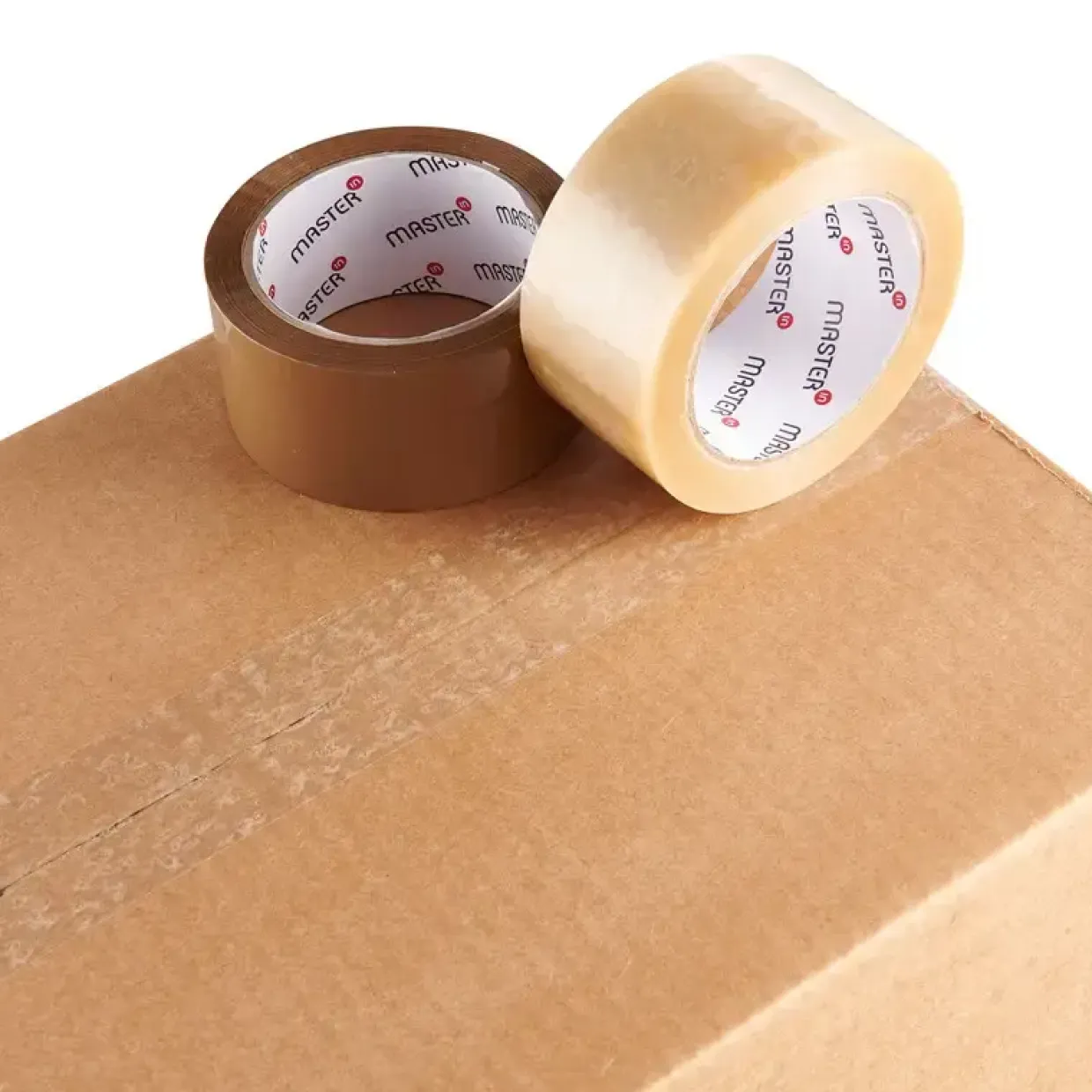 Pakketape - Master'In Acrylic Støjsvag - 48 mm x 66 m - Klar - 6 stk
