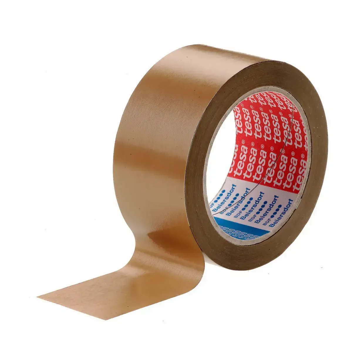 Pakketape Tesa PVC rillet brun 4100 - 48 mm x 66 m - 36 stk