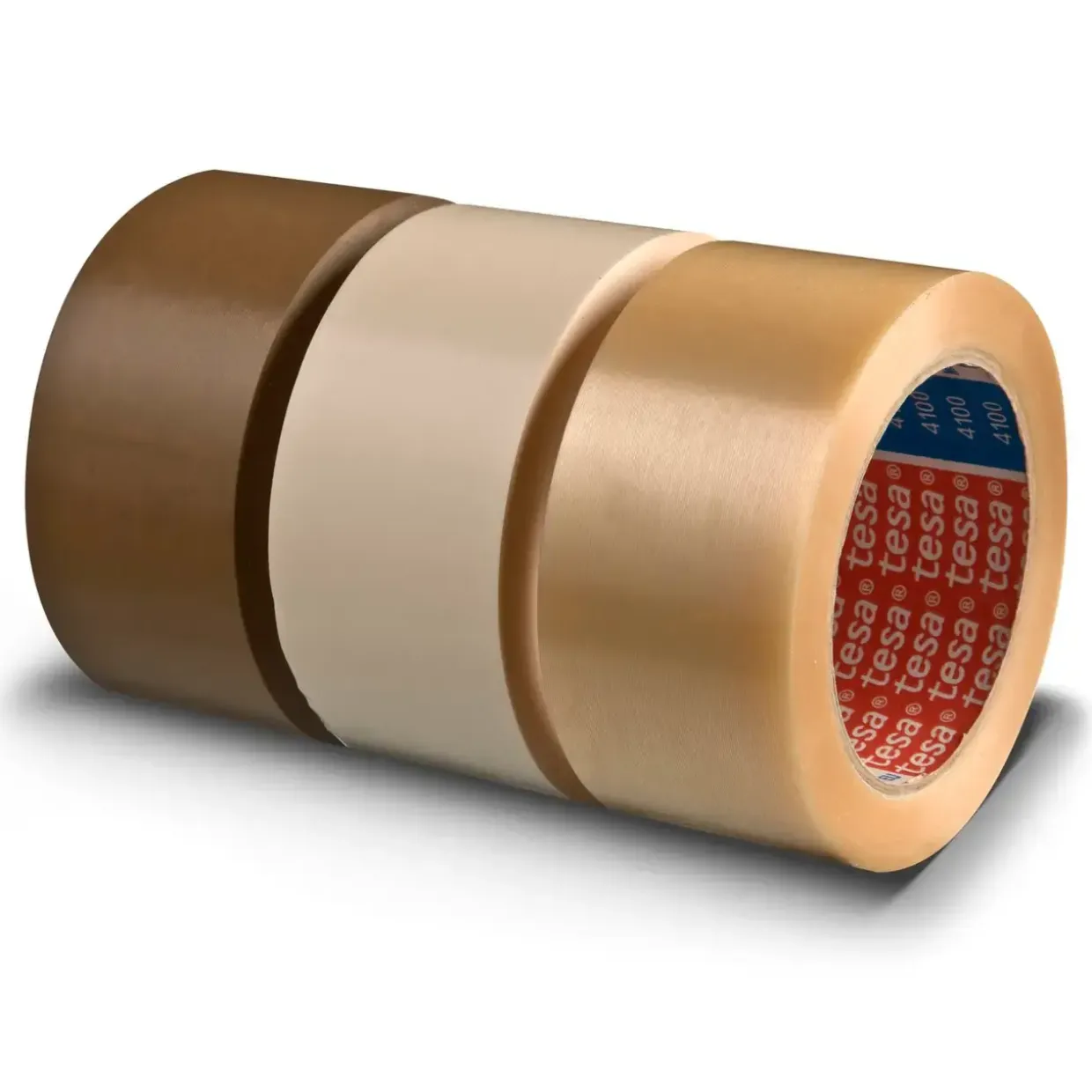 Pakketape Tesa PVC rillet klar 4100 - 48 mm x 66 m - 36 stk
