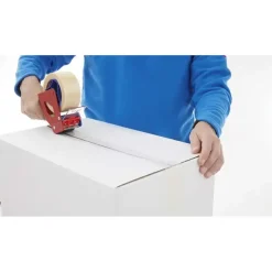 Pakketape Tesa 4100 Rillet PVC 38mmx66m Klar - 48 stk