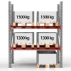 Pallereol Startsektion 2500x1850mm 2x1300 kg
