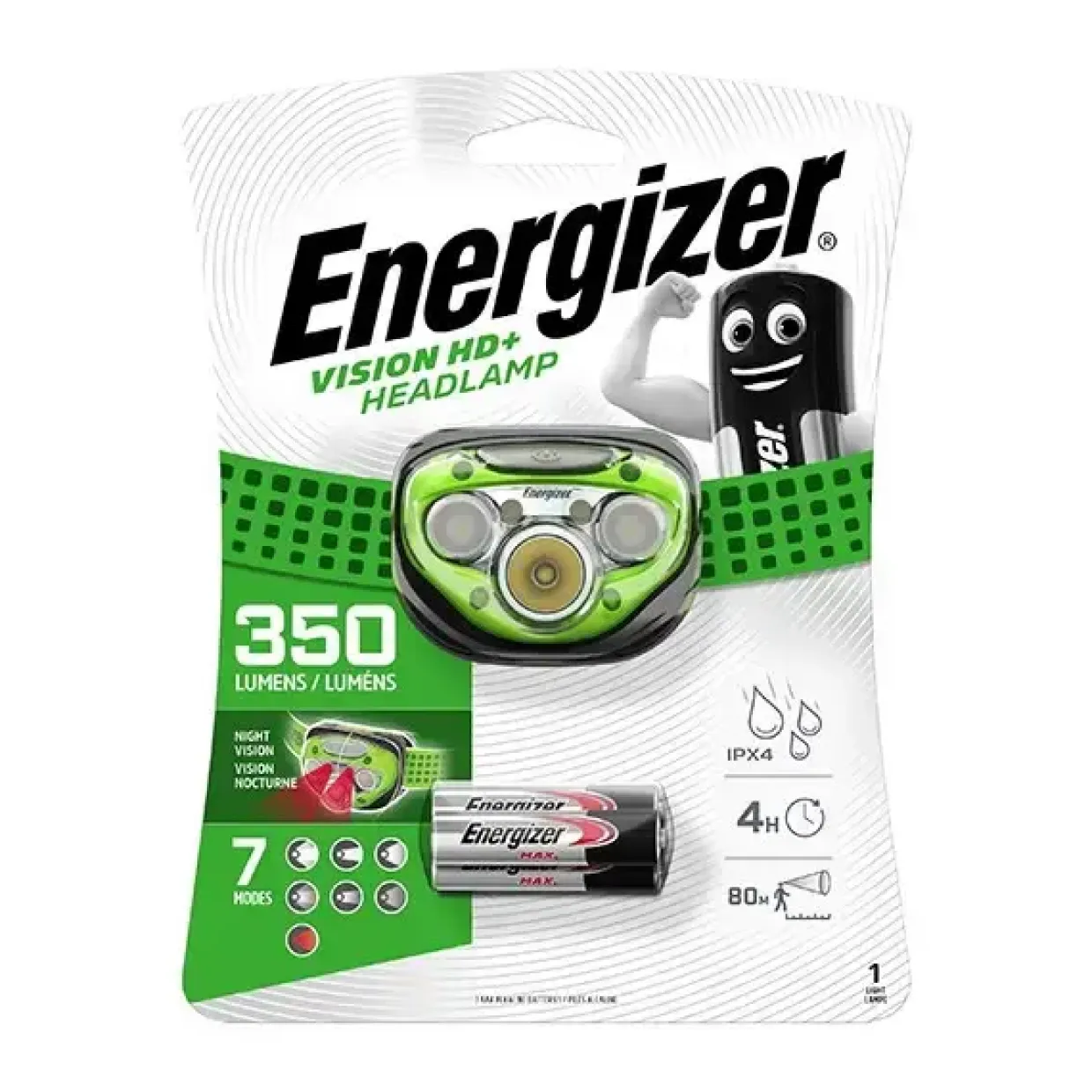 Pandelampe - Energizer Vision HD+ Headlight