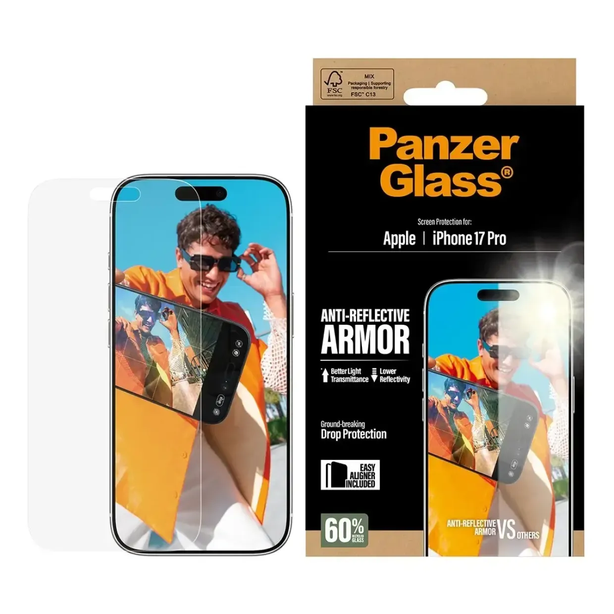 PanzerGlass Anti-Reflective Armor Screen Protector iPhone 17 Pro