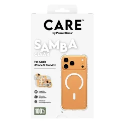 PanzerGlass CARE Fashionable Case Samba Transparent w. White MagSafe iPhone 17 Pro Max