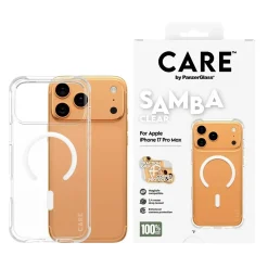 PanzerGlass CARE Fashionable Case Samba Transparent w. White MagSafe iPhone 17 Pro Max