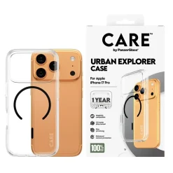 PanzerGlass CARE Flagship Case Transparent Urban Explorer w. Black MagSafe iPhone 17 Pro