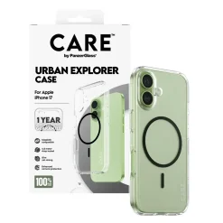 PanzerGlass CARE Flagship Case Transparent Urban Explorer w. Black MagSafe iPhone 17