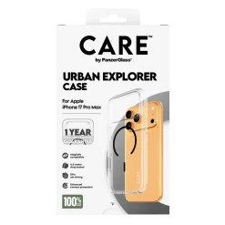 PanzerGlass CARE Flagship Case Transparent Urban Explorer w. Black MagSafe iPhone 17 Pro Max