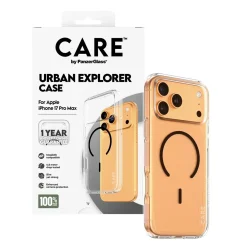 PanzerGlass CARE Flagship Case Transparent Urban Explorer w. Black MagSafe iPhone 17 Pro Max