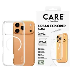 PanzerGlass CARE Flagship Case Transparent Urban Explorer w. White MagSafe iPhone 17 Pro
