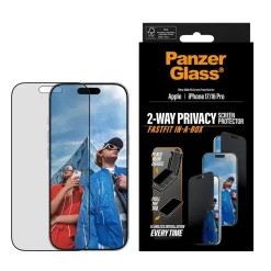 PanzerGlass PG 2-Way Privacy Screen Protector iPhone 17/16 Pro UWF Fastf