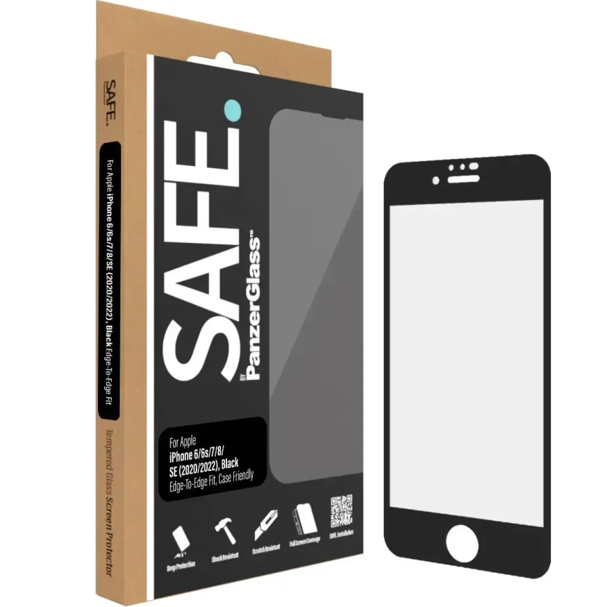 PanzerGlass SAFE. iPhone 6/6s/7/8/SE (2020/2022) Screen Protector Glass