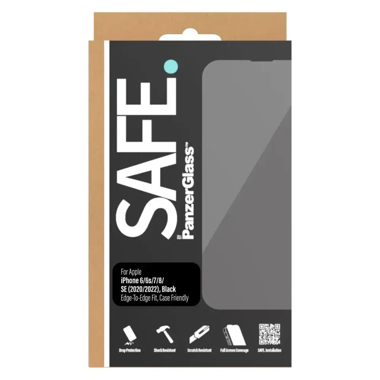 PanzerGlass SAFE. iPhone 6/6s/7/8/SE (2020/2022) Screen Protector Glass