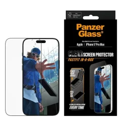 PanzerGlass Screen Protector w. Black Frame iPhone 17 Pro Max