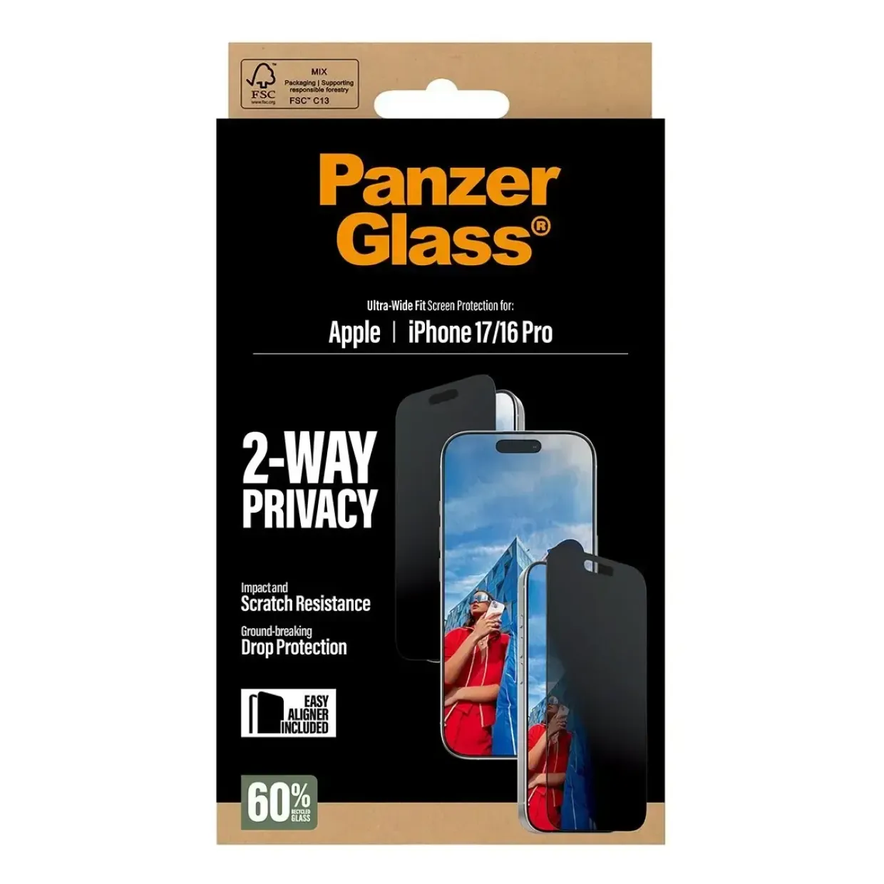 PanzerGlass 2-Way Privacy Screen Protector iPhone 17 iPhone