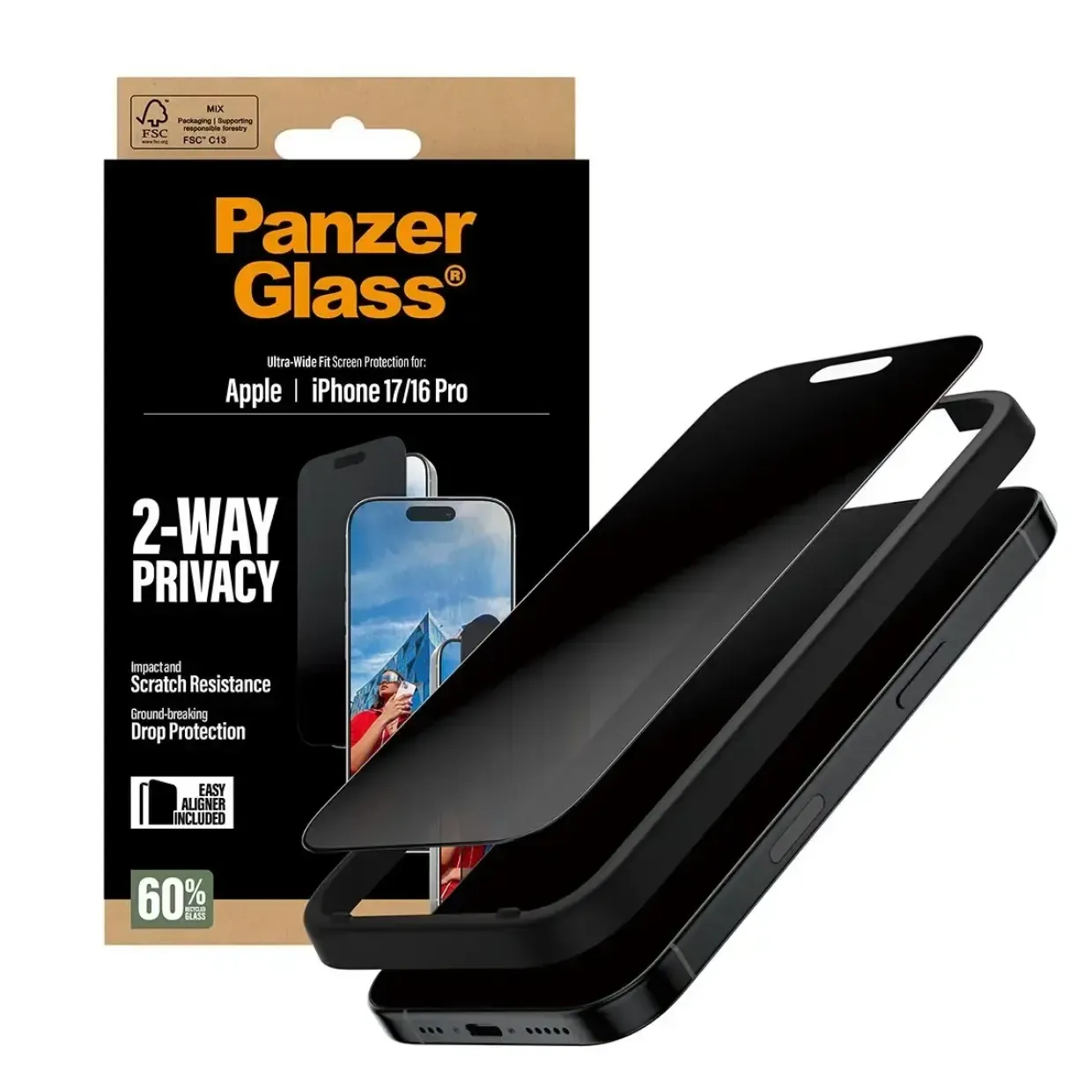PanzerGlass 2-Way Privacy Screen Protector iPhone 17 iPhone