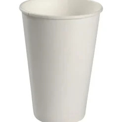 Papbæger, 13,5cm, Ø9cm, 40 cl, 50 cl, hvid, pap/PE, 16 oz - 1000 stk