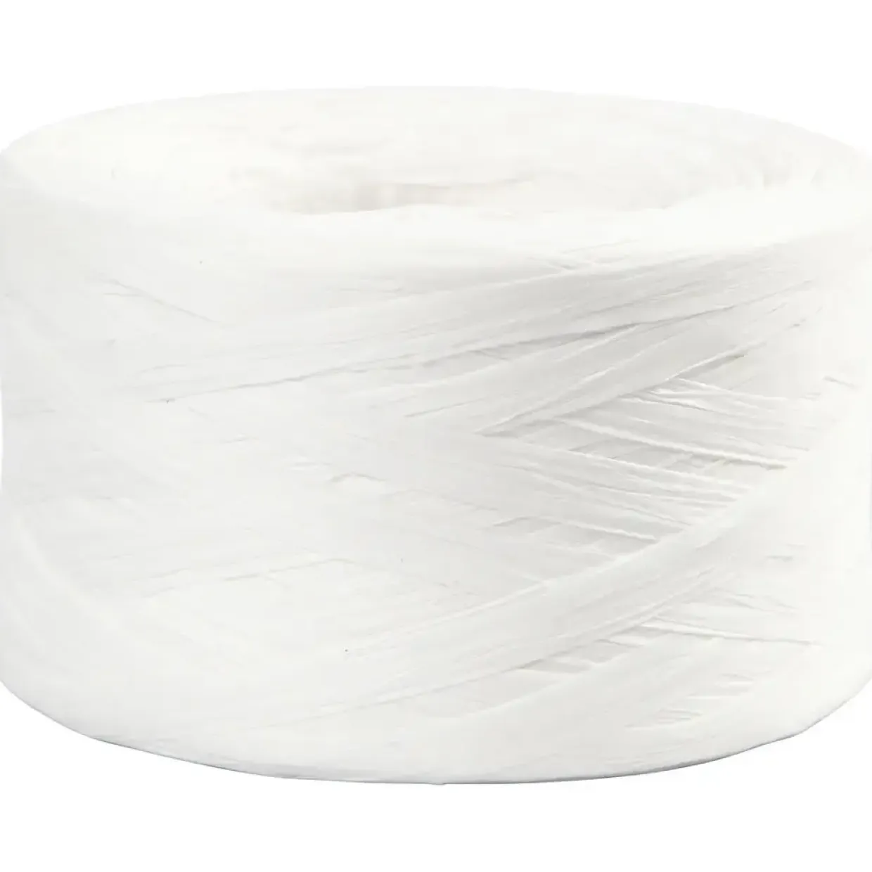 Papirgarn Raffia - B: 7-8 mm hvid - 100m