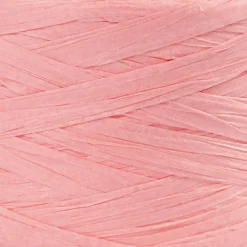 Papirgarn Raffia - B: 7-8 mm lys rosa - 100m