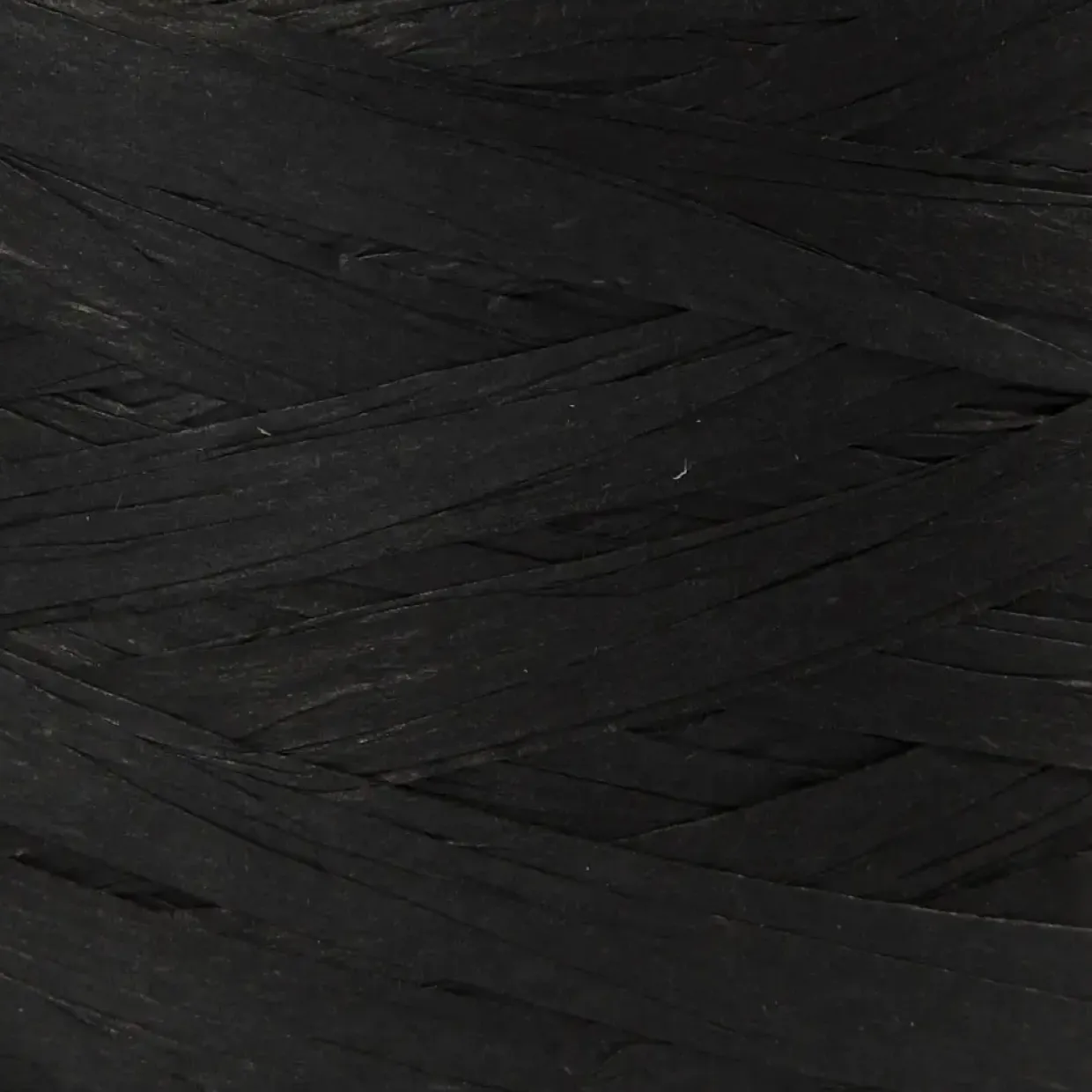 Papirgarn Raffia - B: 7-8 mm sort - 100m