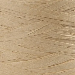 Papirgarn Raffia - Sand 7-8 mm - 100 m