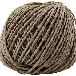 Papirgarn tykkelse 2,5-3 mm cirka 42 meter lys brun | 150 gram