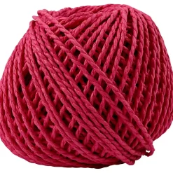 Papirgarn tykkelse 2,5-3 mm cirka 42 meter pink | 150 gram