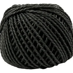 Papirgarn tykkelse 2,5-3 mm cirka 42 meter sort | 150 gram