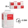 Papirhåndklæder ark, Katrin, Classic, 2 lag, hvid, 203mmx320mm, kasse a 2250 stk