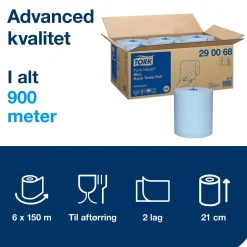Papirhåndklæder Tork 290068 H1 Matic Advanced blå - 6 ruller
