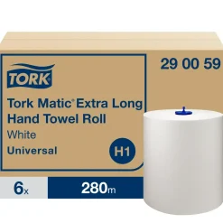 Papirhåndklæder Tork 290059 H1 Matic Universal 1-lag - 6 ruller