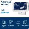 Papirhåndklæde Tork 100589 PeakServe hvid Advanced 270 ark pr pakke - 12 pakker
