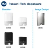 Papirhåndklæde Tork 100889 Xpress H2 soft 2-lags komprimerede 2700 ark