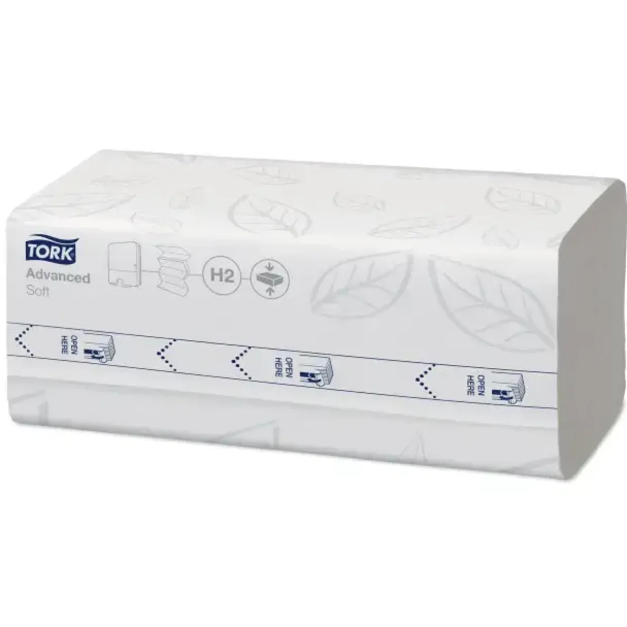 Papirhåndklæde Tork 120454 Xpress H2 soft 2-lags komprimerede 2400 ark