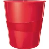 Papirkurv Leitz Plus WOW 15L rød - Køb minimum 6 stk.