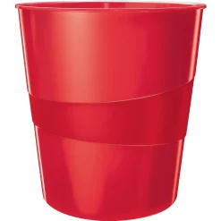 Papirkurv Leitz Plus WOW 15L rød - Køb minimum 6 stk.