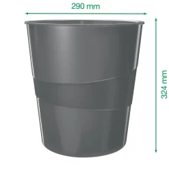 Papirkurv Leitz Plus WOW 15L rød - Køb minimum 6 stk.