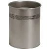 Papirkurv med huller Twin Metal - Sølvmetal 15 liter