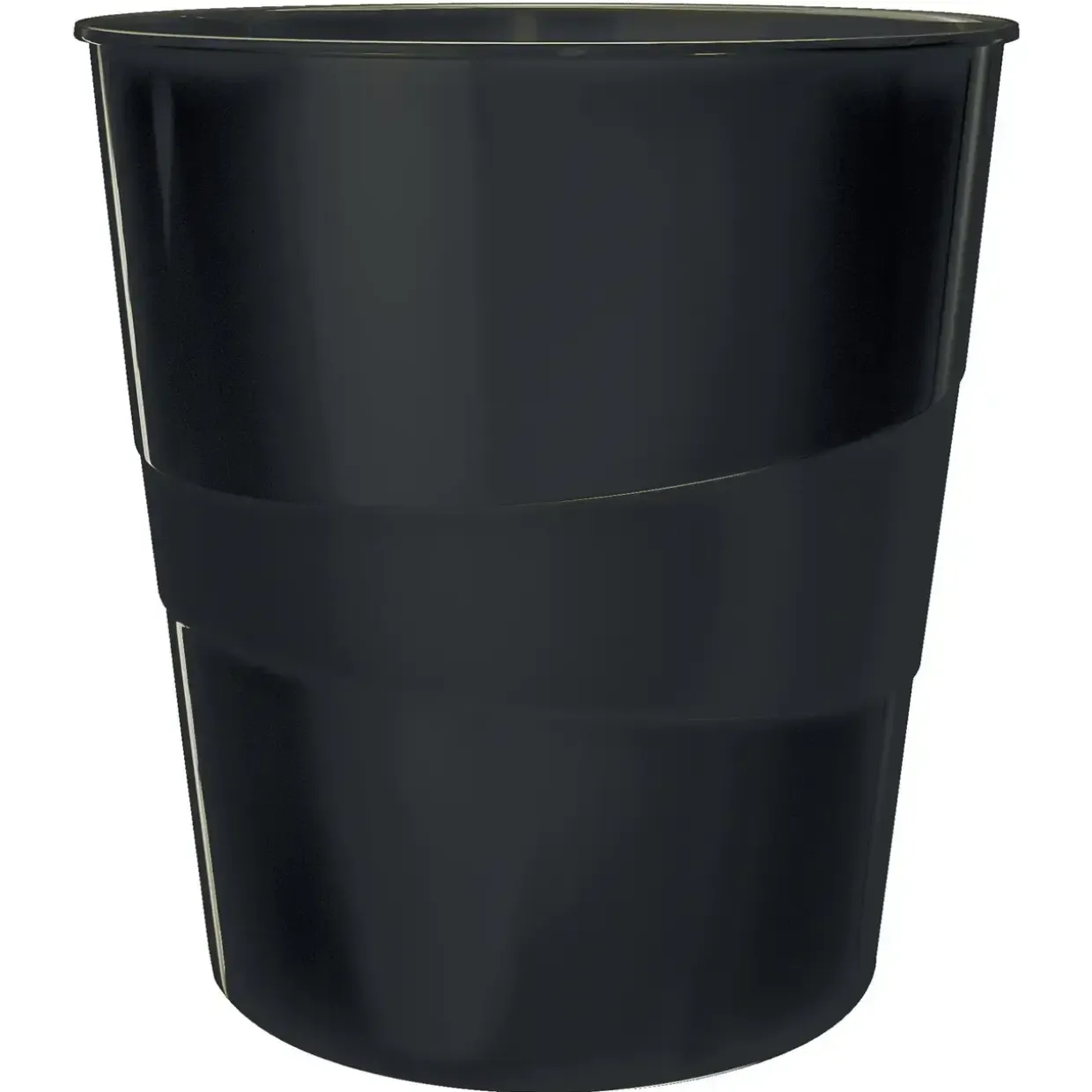 Papirkurv Plus Leitz WOW 15L sort - Køb minimum 6 stk.